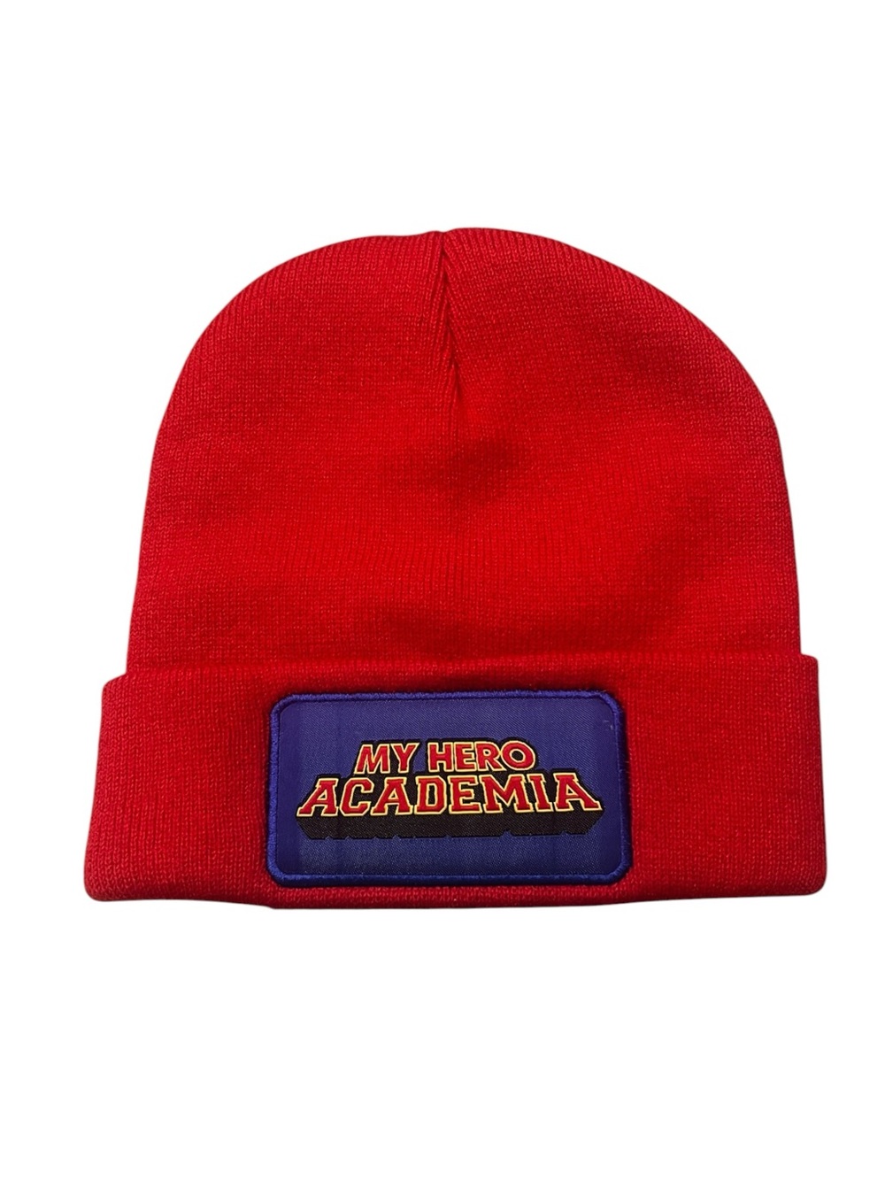 My Hero Academia Ribbed Red Beanie Anime Outdoors Streetwear Cold Weather